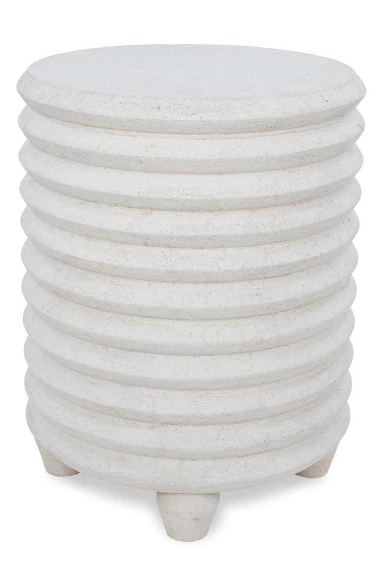 Renwil Aleksi Stone Side Table, Main, color, Natural