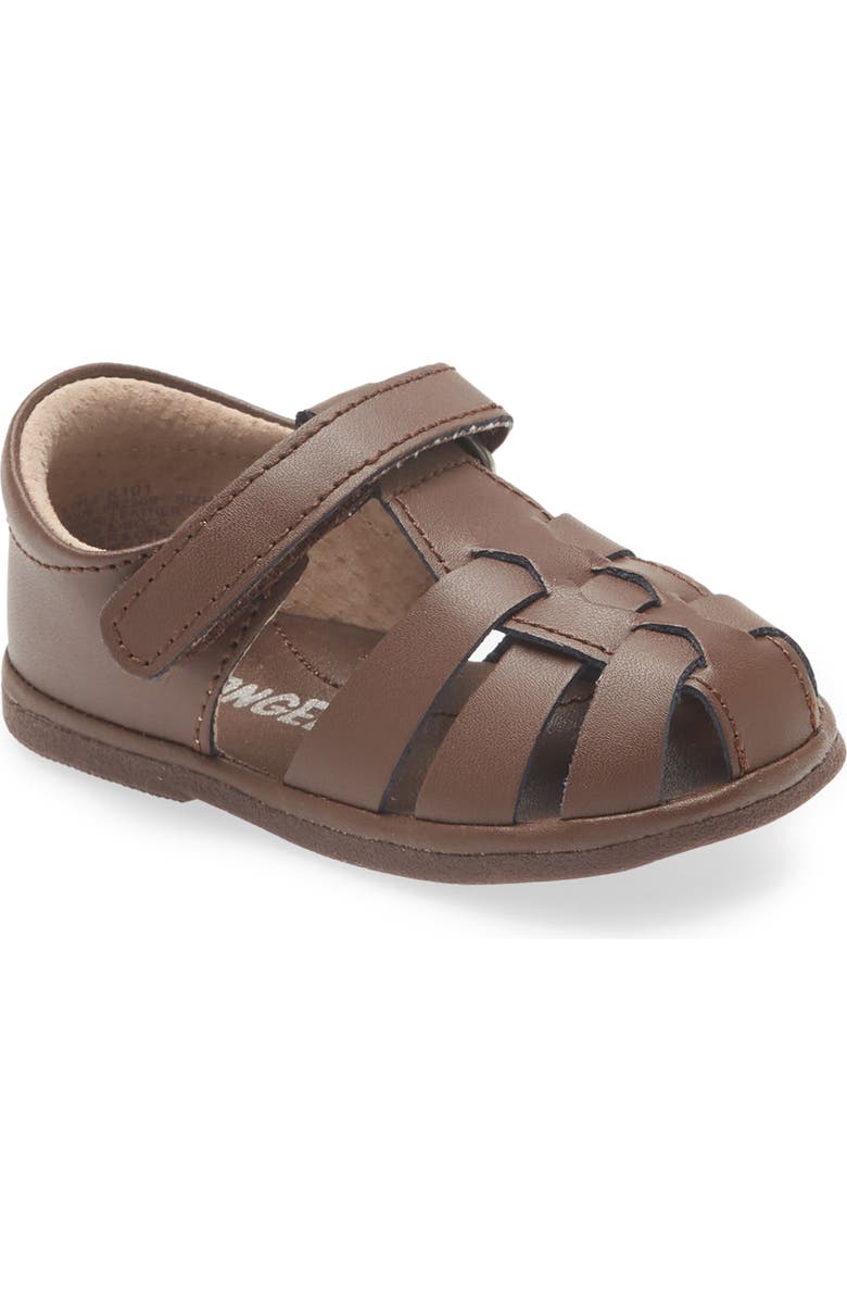 L'AMOUR Christie Fisherman Sandal, Main, color, Brown