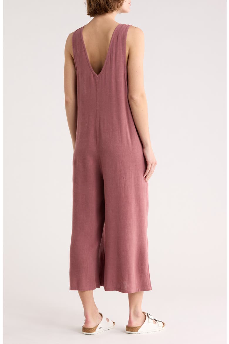 Sleeveless Wide Leg Jumpsuit, Alternate, color, BROWN ROSE