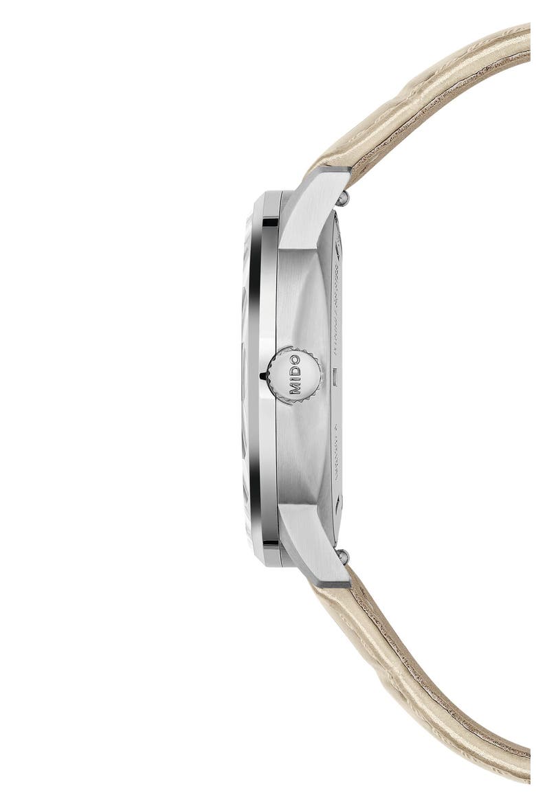 Commander Lady Diamond Automatic Bracelet Watch, 35mm, Alternate, color, BROWN