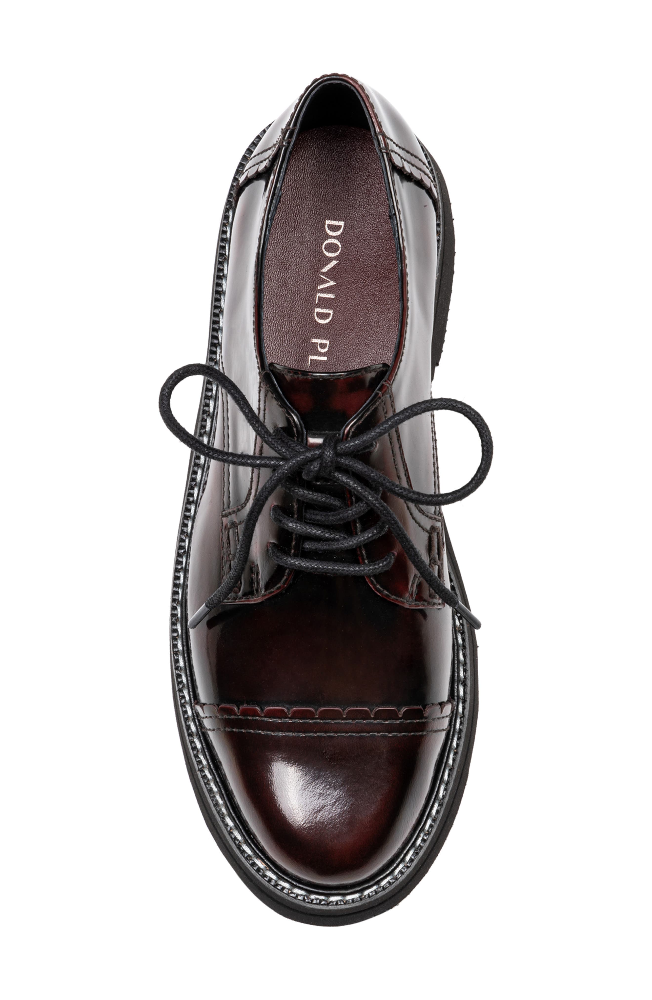 Donald Pliner Leonardo Cap Toe Derby, Alternate, color, Bordeaux
