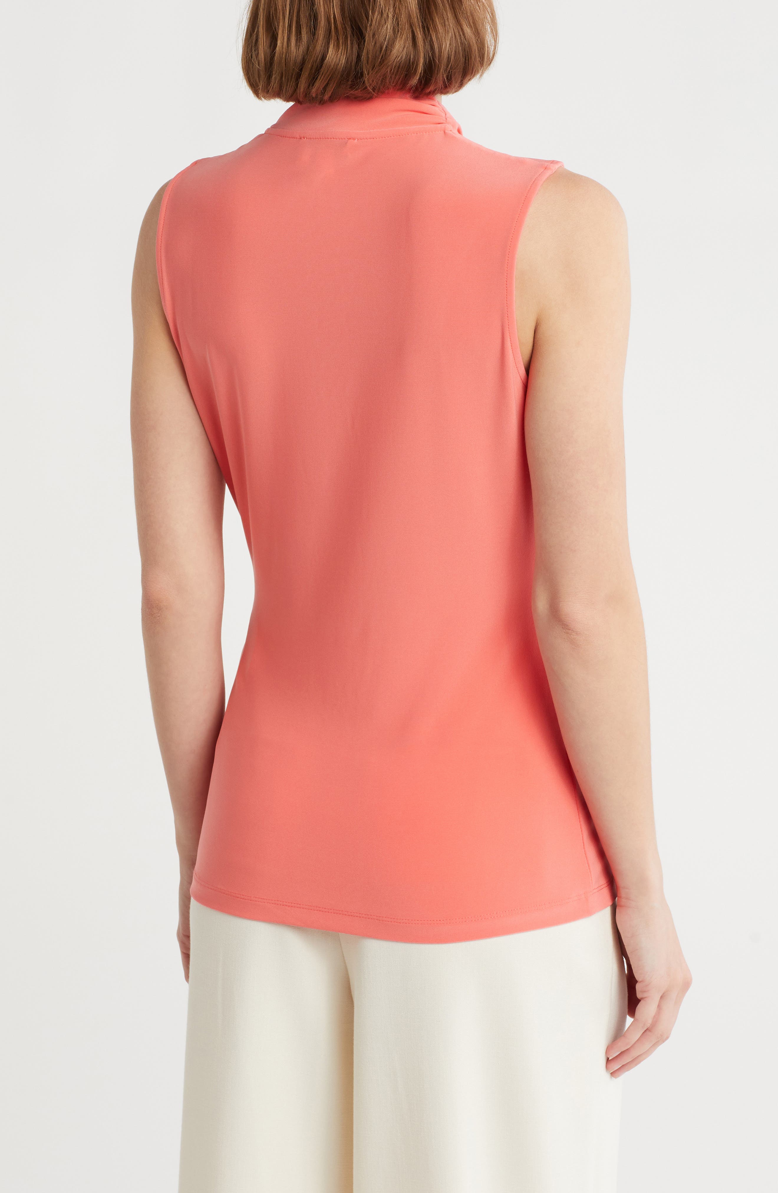 Sleeveless Ruched Knit Top - image 2