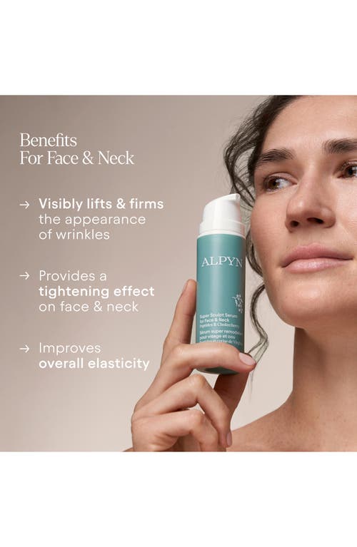 Alpyn Super Sculpt Serum For Face & Neck With Tri-peptide Firming Complex 1.7 Oz/50 ml