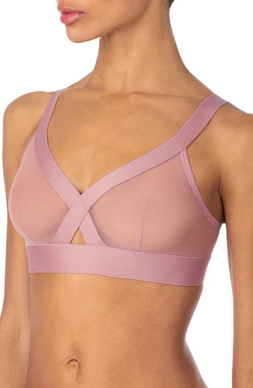 Dkny Sheers Unlined Mesh Bralette Dk4084 In Pink