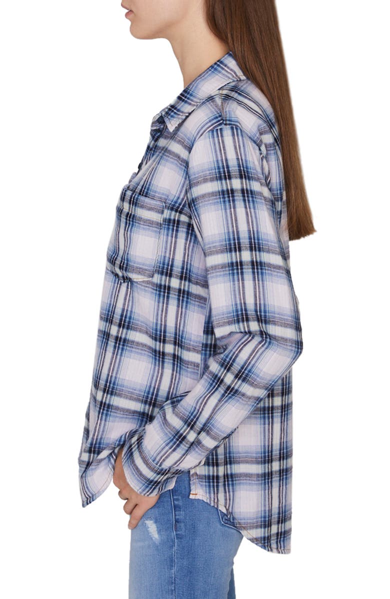 Sanctuary Favorite Boyfriend Plaid Cotton Shirt, Alternate, color,