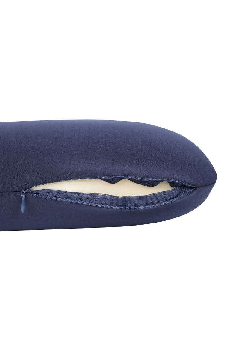 Memory Foam Camping Pillow, Alternate, color, Navy and Navy