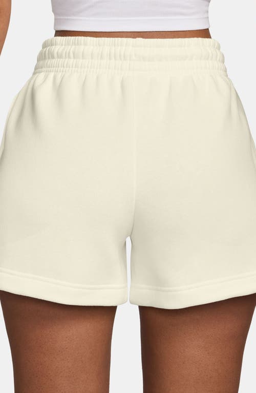 Nike Sportswear Phoenix Fleece Mid-rise 4-inch Shorts In White