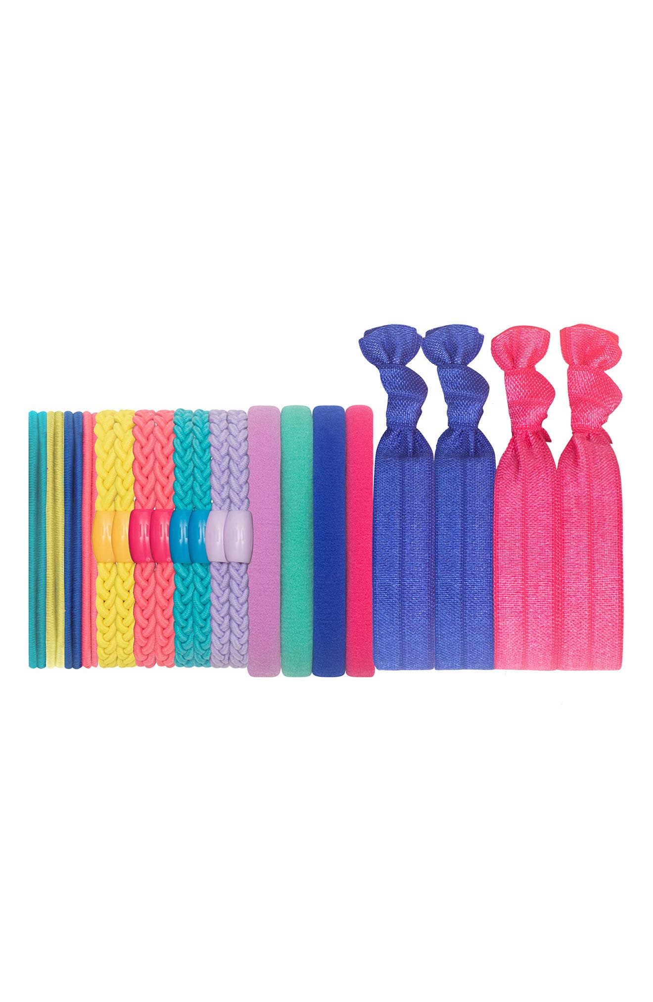 Mimi & Lula Kids' 20-pack Assorted Large Ponytail Holders In Multi