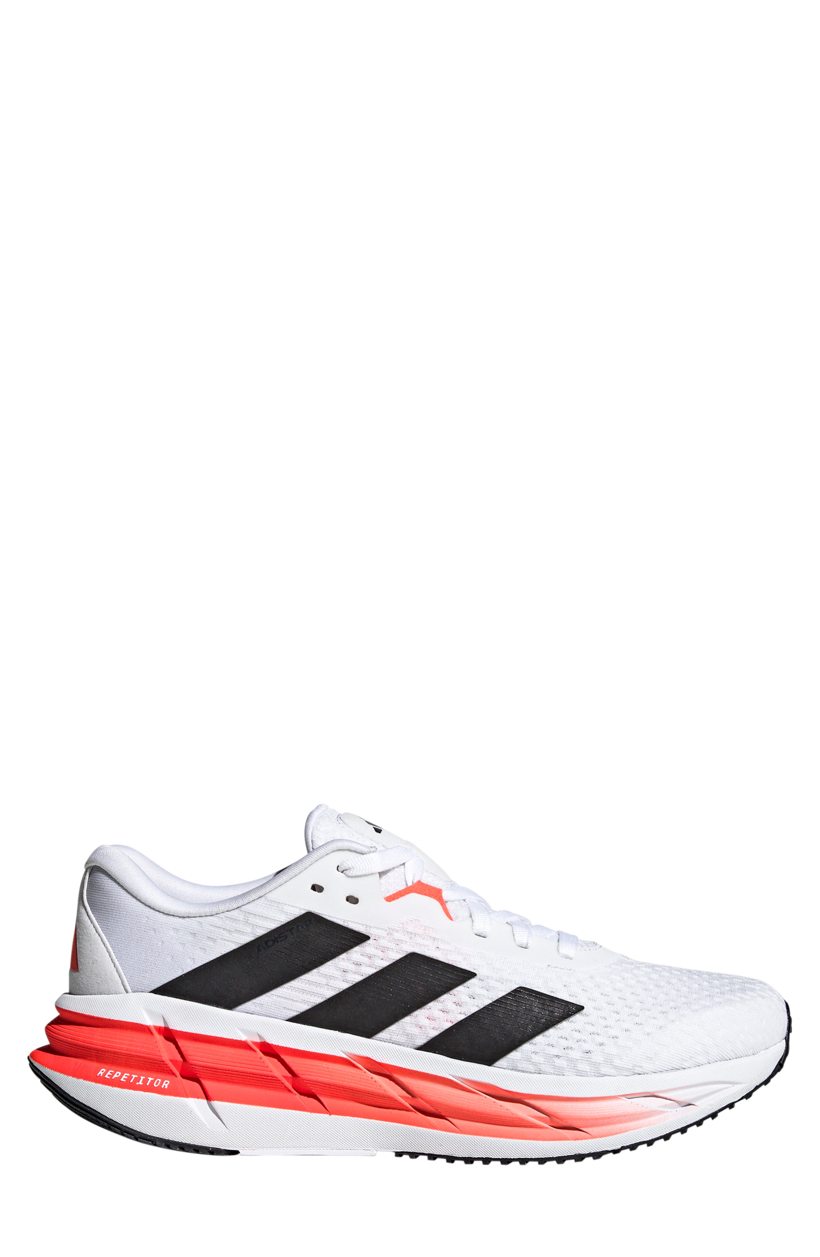 adidas Adistar 3 Running Shoe, Alternate, color, White/ Black/ Solar Red