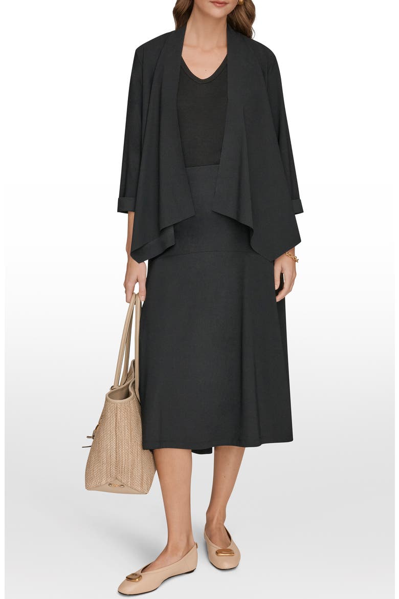 Open Front Jacket, Alternate, color, BLACK