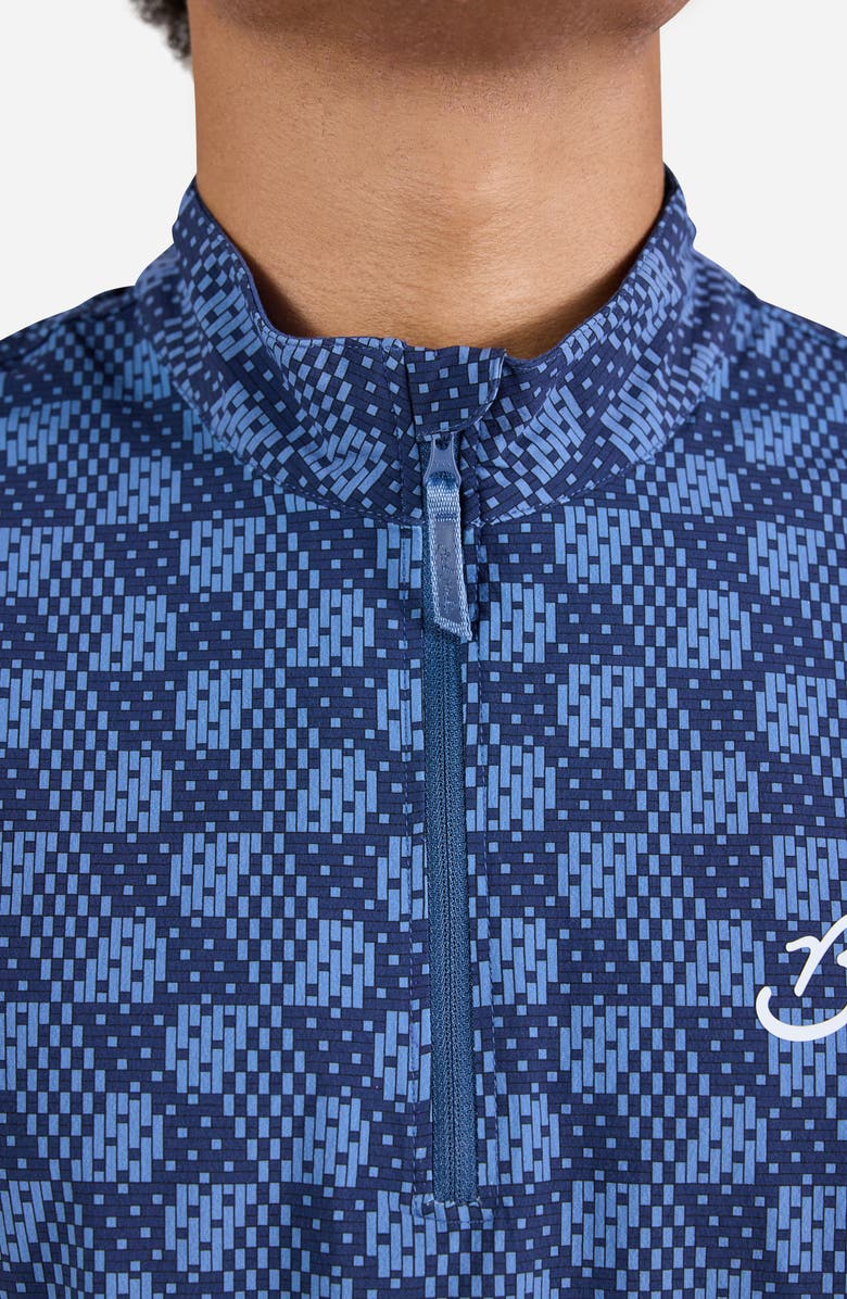 Bad Birdie Bad Elements Mechanism Quarter Zip Golf Pullover, Alternate, color, Blue
