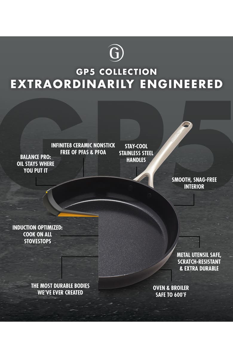 GreenPan Infinite8 Healthy Ceramic 12-Inch Fry Pan, Alternate, color, 