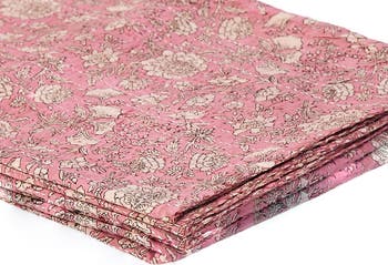 Vintage Cotton Kantha Throw Blanket