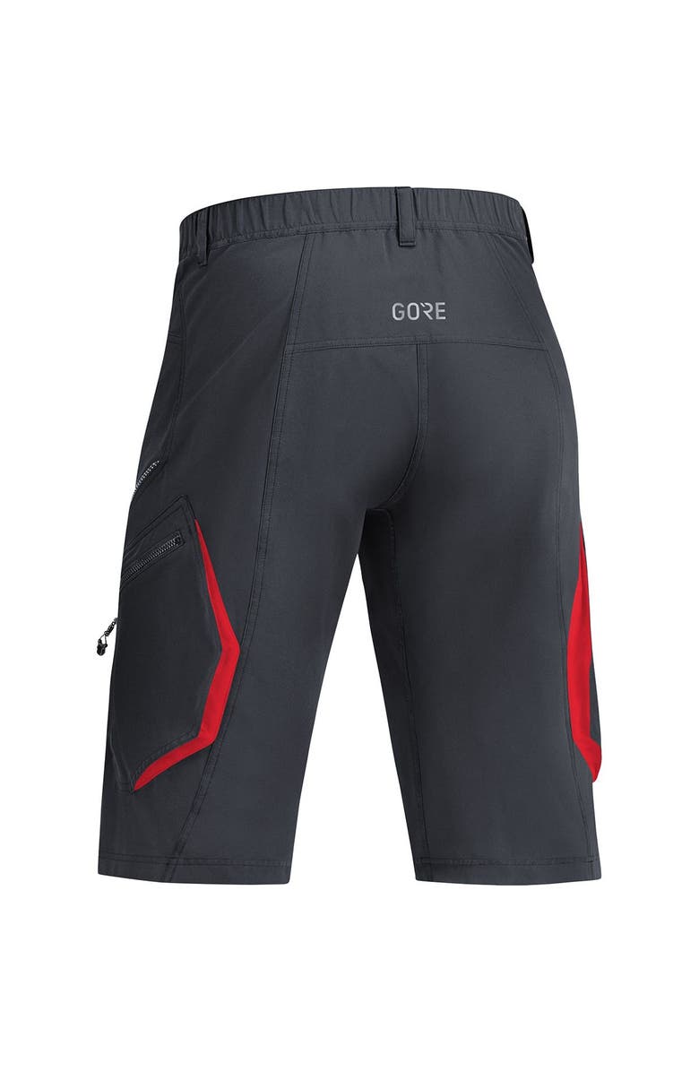 GOREWEAR C3 Trail Short - Men's, Alternate, color, Black/Red