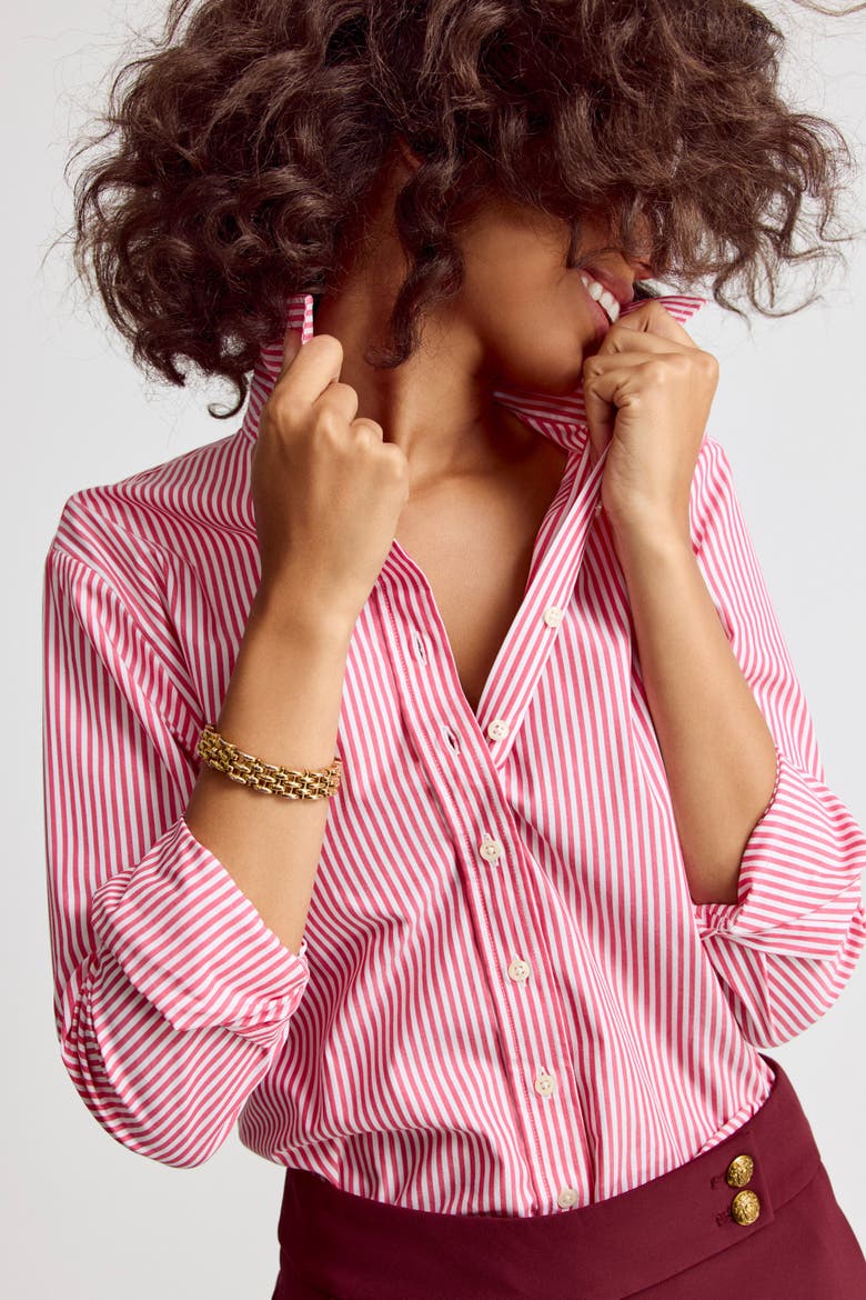The Icon Shirt in Stripe, Main, color, Red/White Stripe
