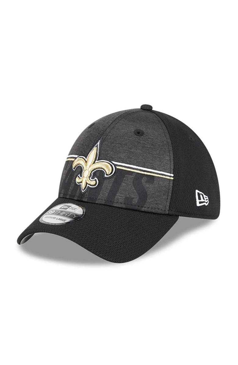 New Era Men's New Era Black New Orleans Saints 2023 NFL Training Camp 39THIRTY Flex Fit Hat, Main, color, Black