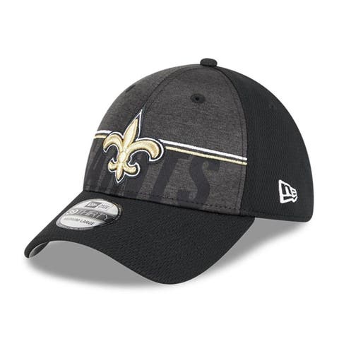 Men's New Era Black New Orleans Saints 2023 NFL Training Camp 39THIRTY Flex Fit Hat