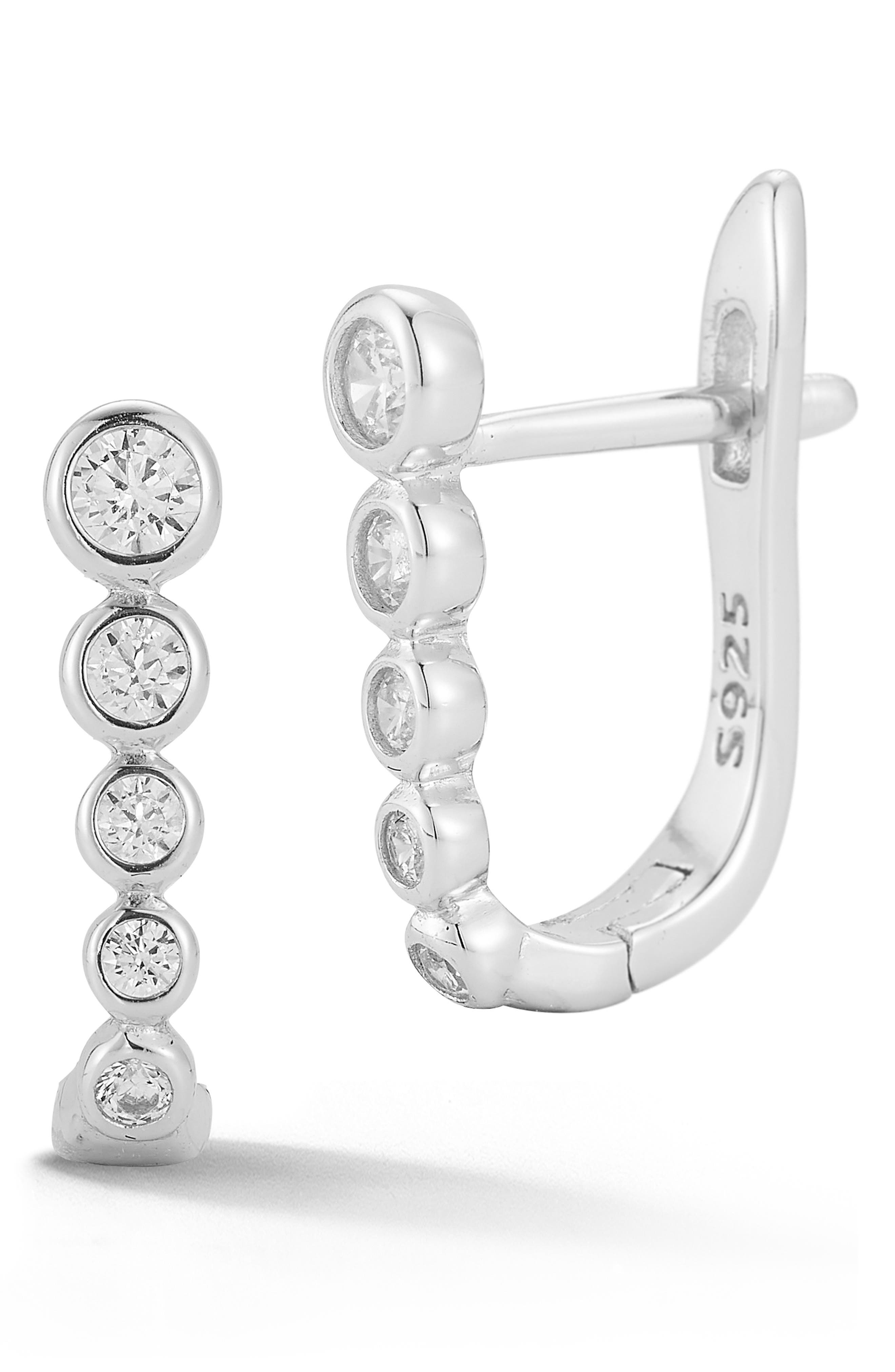 GLAZE JEWELRY Pavé Oval Hoop Earrings