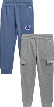 Champion Kids' 2-Pack Chenille Logo & Cargo Joggers