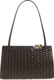 Jacquemus Le Salon Woven Leather Shoulder Bag