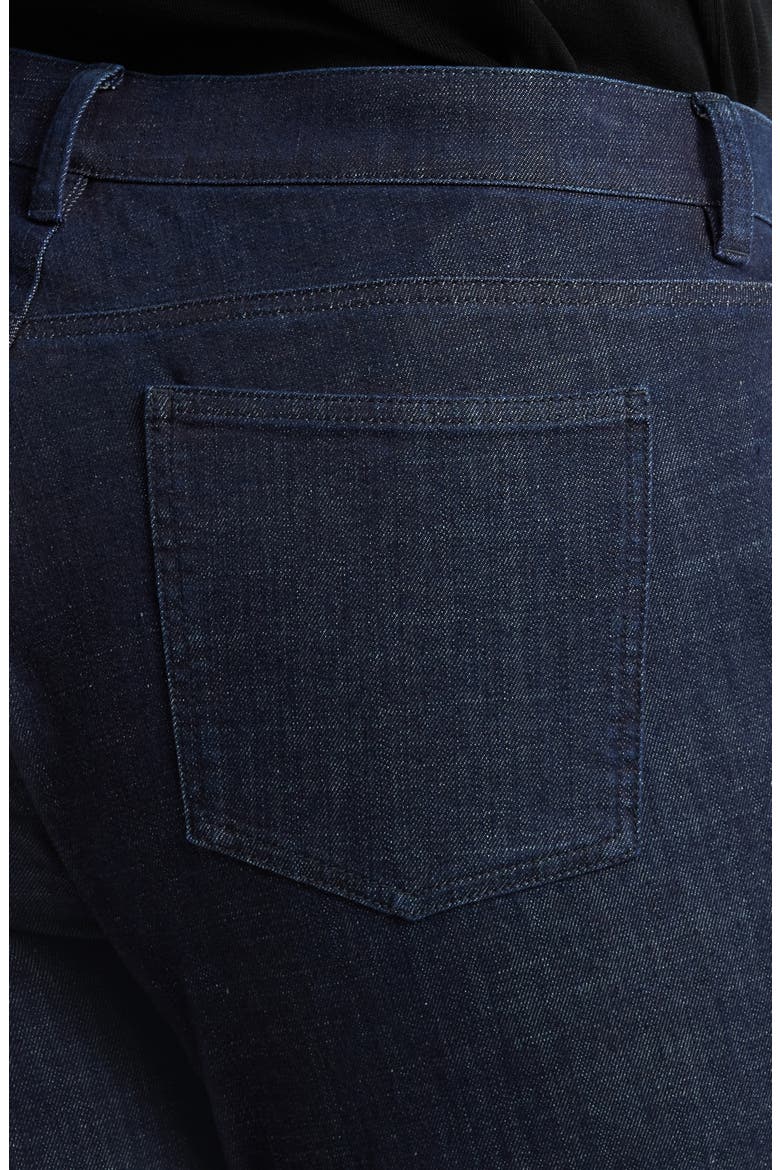 High Waist Slim Straight Jeans, Alternate, color, DEEP INDIGO