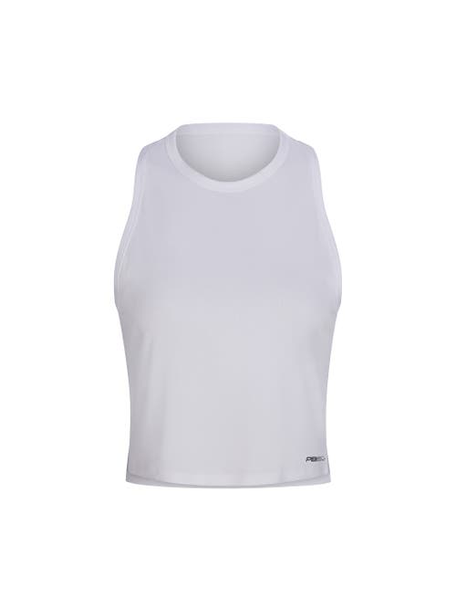 Pb5star Cropped Racer Back Tank In White