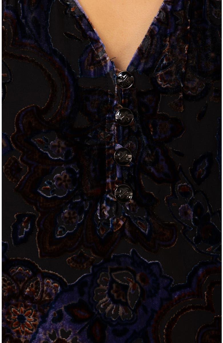 Hale Bob Elyse Velvet Top, Alternate, color, 