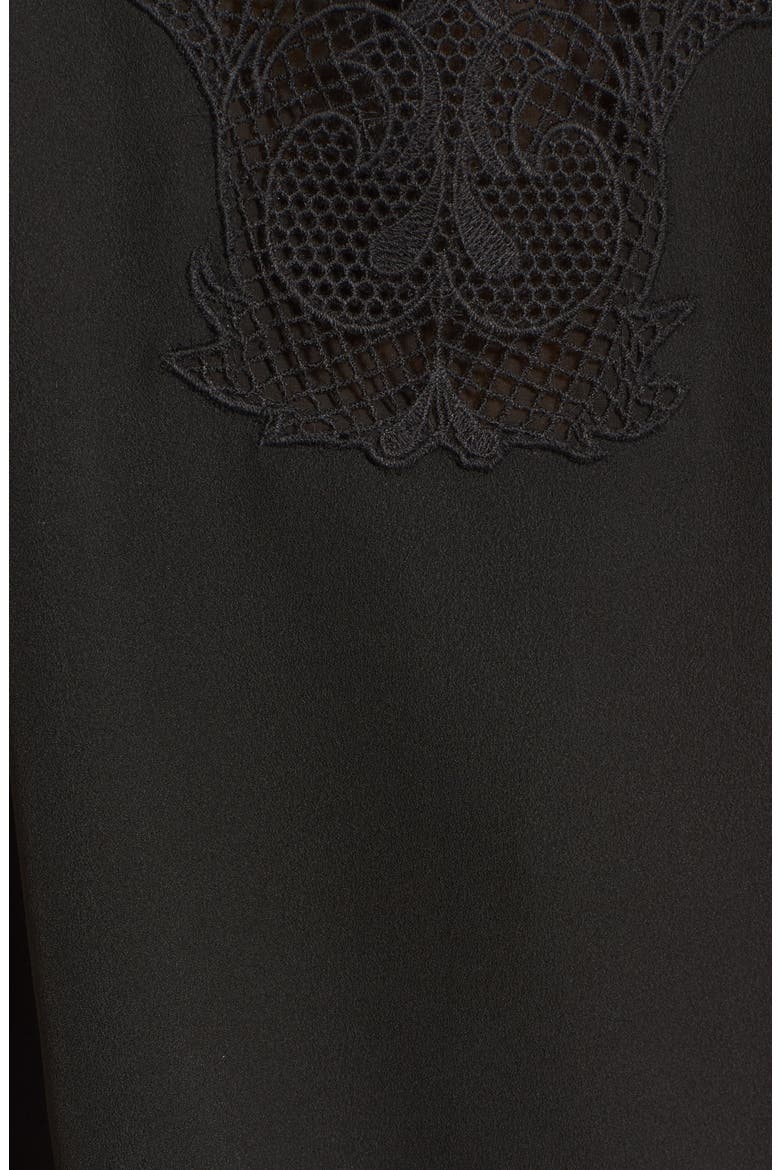 Lace Yoke Tank, Alternate, color, BLACK