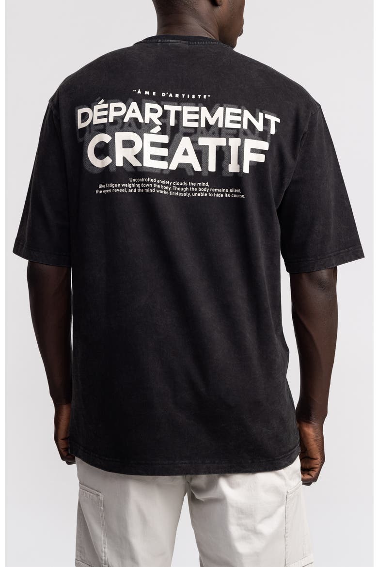 Departement Creatif Oversize T-Shirt, Alternate, color, Black