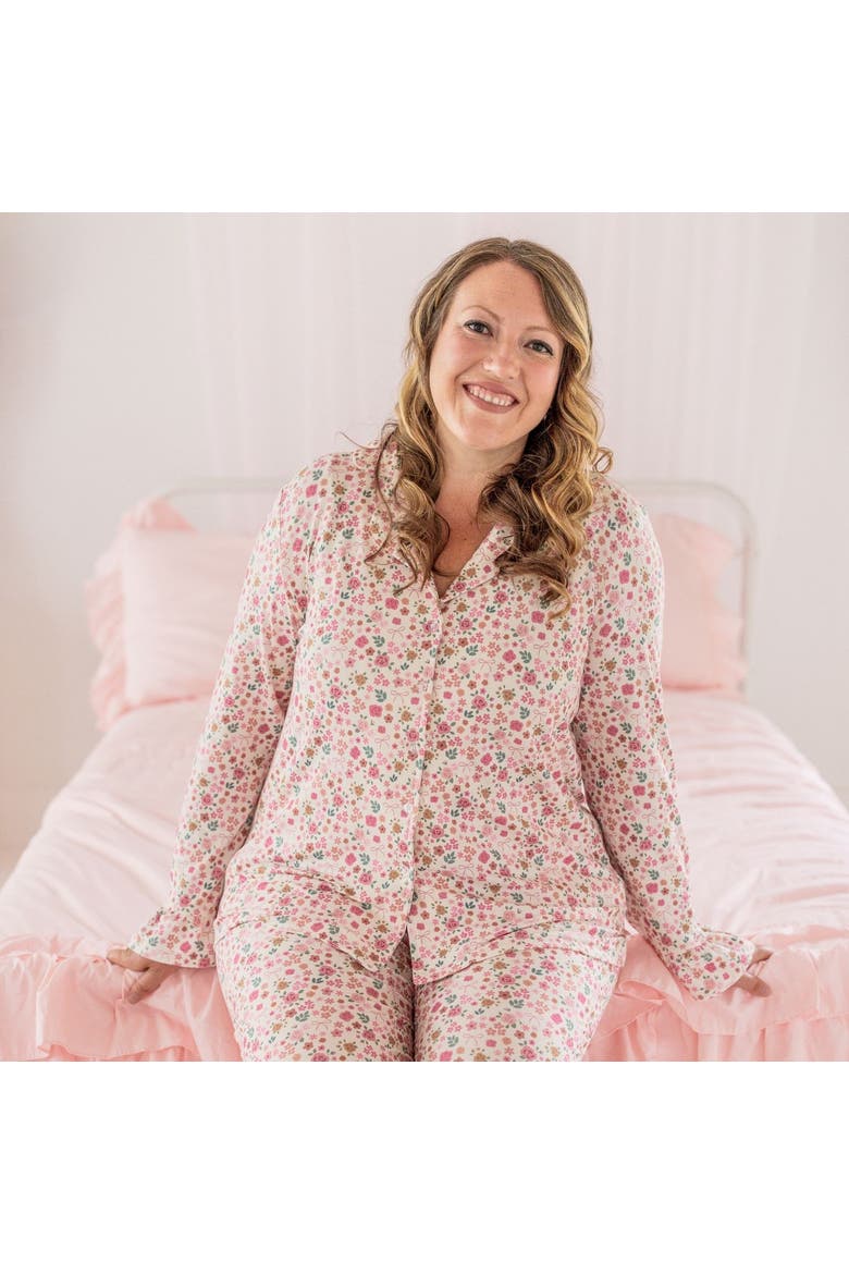 Berry Floral Women's Lounge Set, Alternate, color, Mauve