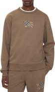 Burberry EKD Check Cotton Sweatshirt