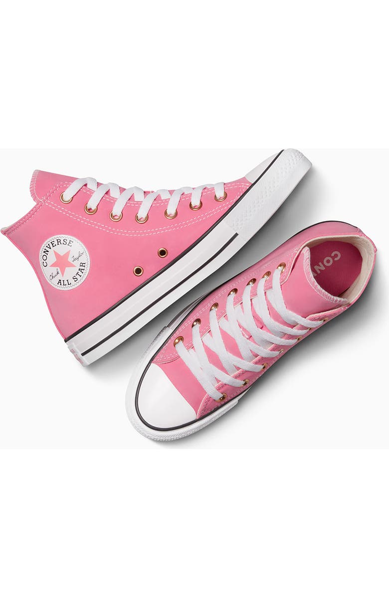 Converse Chuck Taylor<sup>®</sup> All Star<sup>®</sup> Lift High Top Sneaker, Alternate, color, Watermelon Pink/ White/ Gold