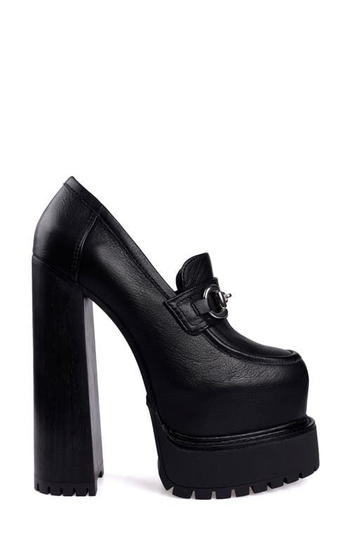 Zigi Thai Platform Bit Loafer Pump In Black
