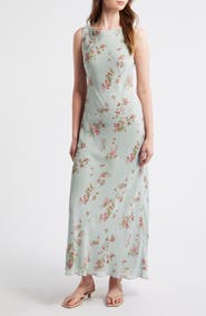 Reformation Prescott Floral Column Maxi Dress