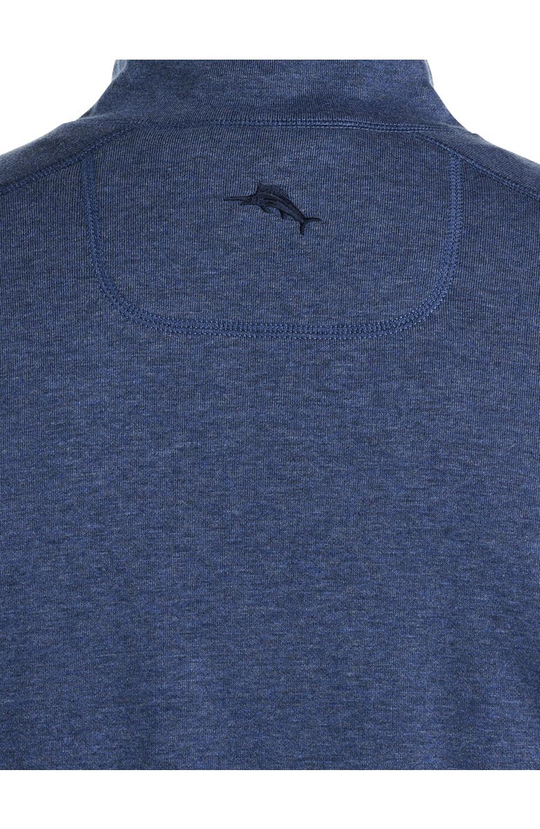 Tommy Bahama Big & Tall Flip Coast Reversible 1/2-Zip Pullover, Alternate, color, Blue Heather