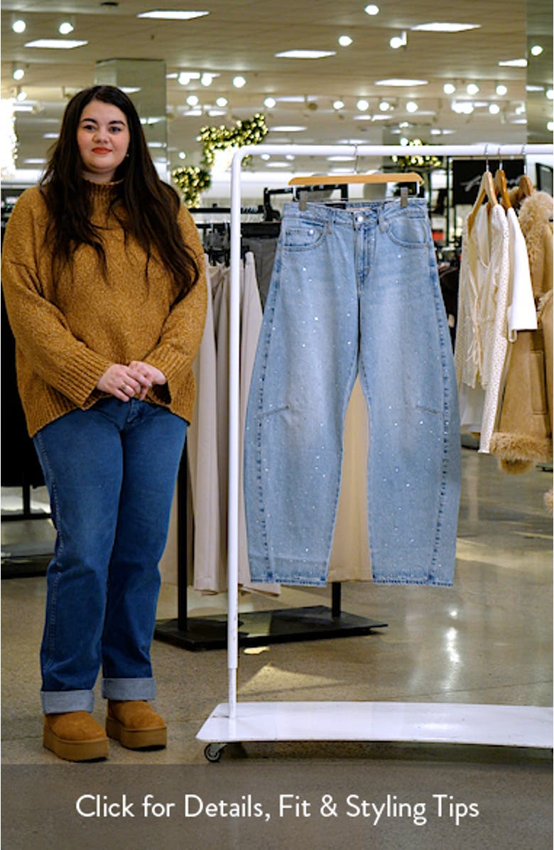 Baggy Dad High Waist Barrel Leg Jeans, sales video thumbnail
