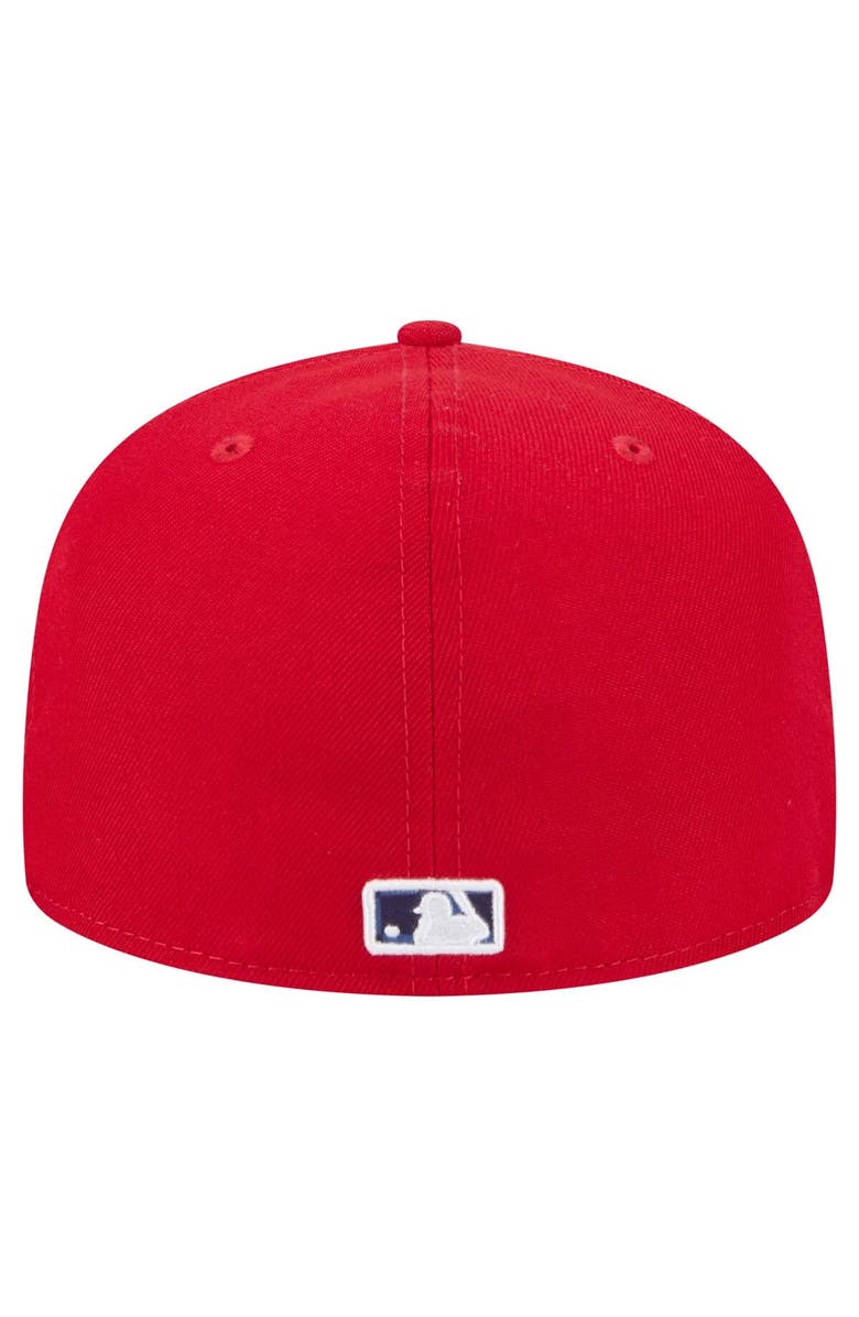 New Era Men's New Era Red Philadelphia Phillies Checkered Undervisor 59FIFTY Fitted Hat, Alternate, color, Red