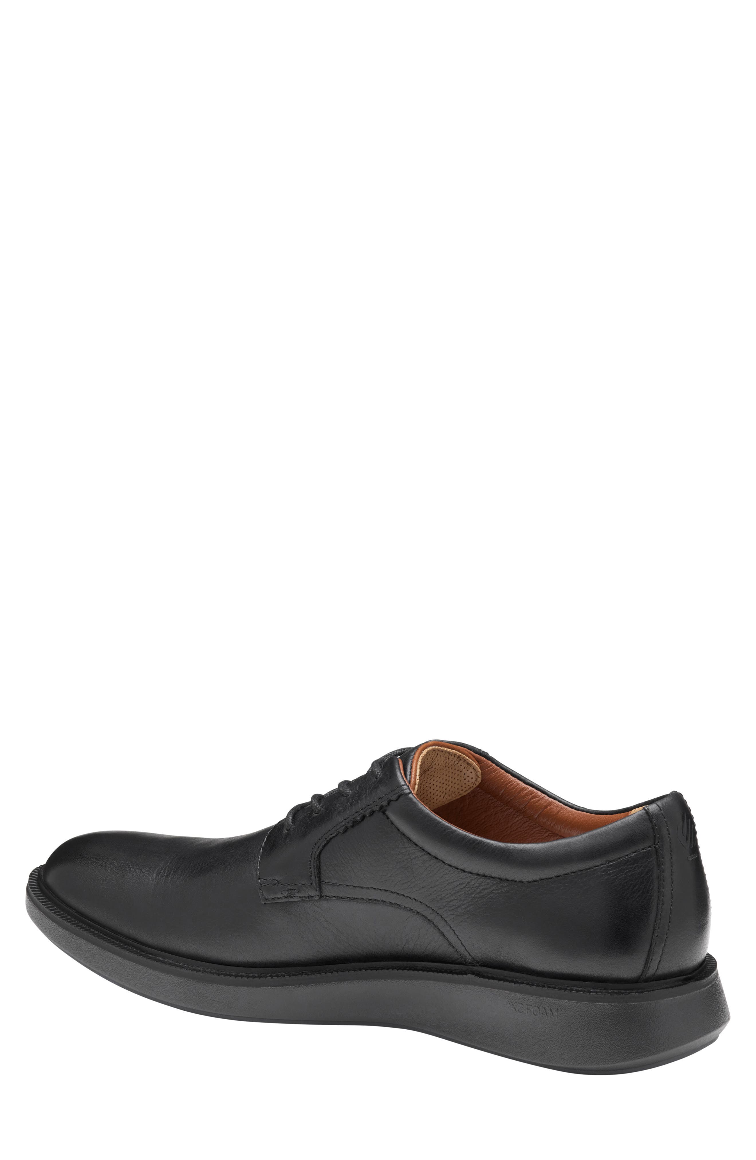 Johnston & Murphy Parker Waterproof Plain Toe Derby, Alternate, color, Black Waterproof Full Grain
