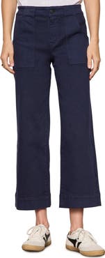 Sanctuary Insider High Waist Cropped Straight Leg Jeans