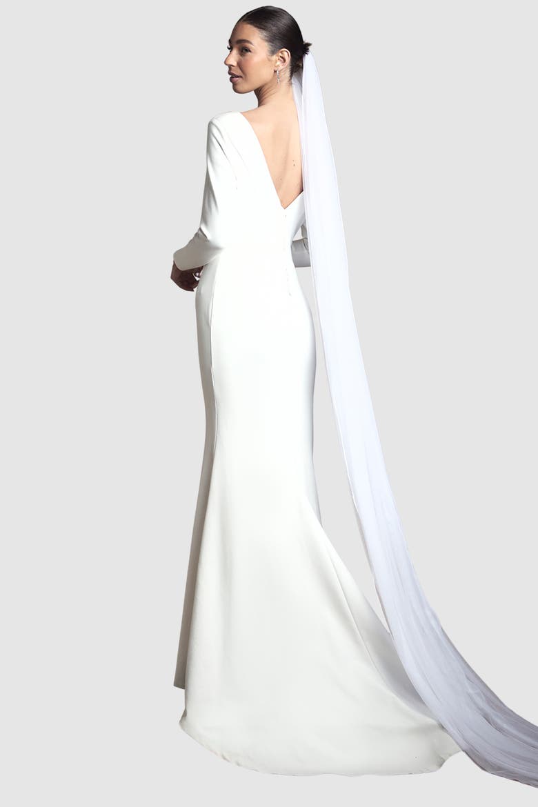Slash Neck Maxi Dress, Alternate, color, Ivory
