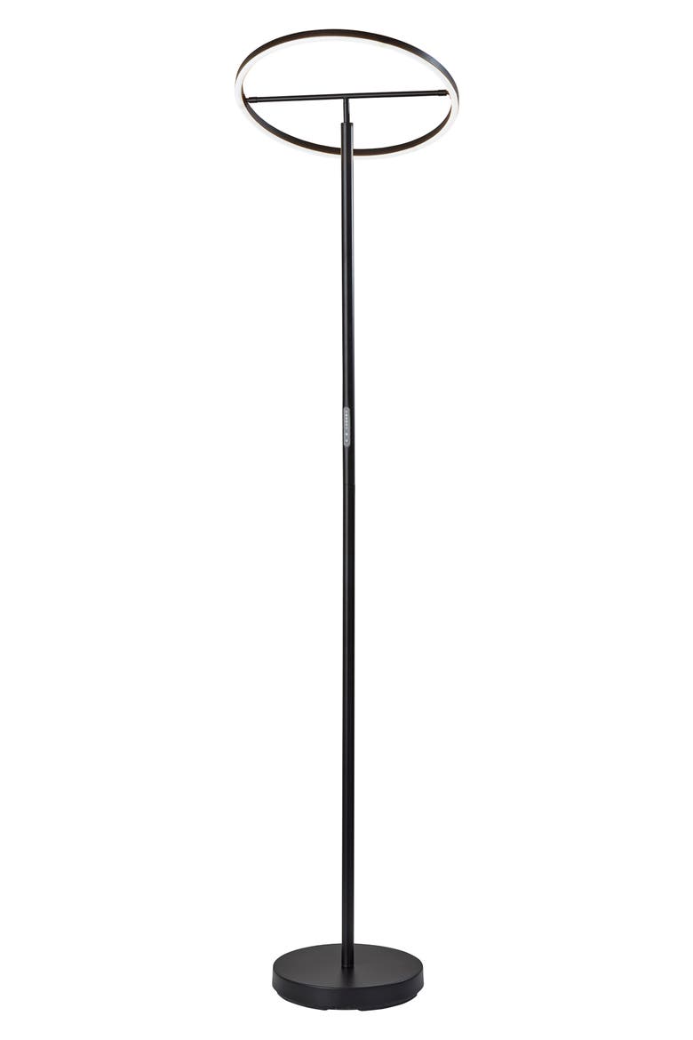 Falcon Smart LED Floor Lamp, Main, color, BLACK