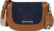 True Religion Denim Raised Horseshoe Crossbody Flap