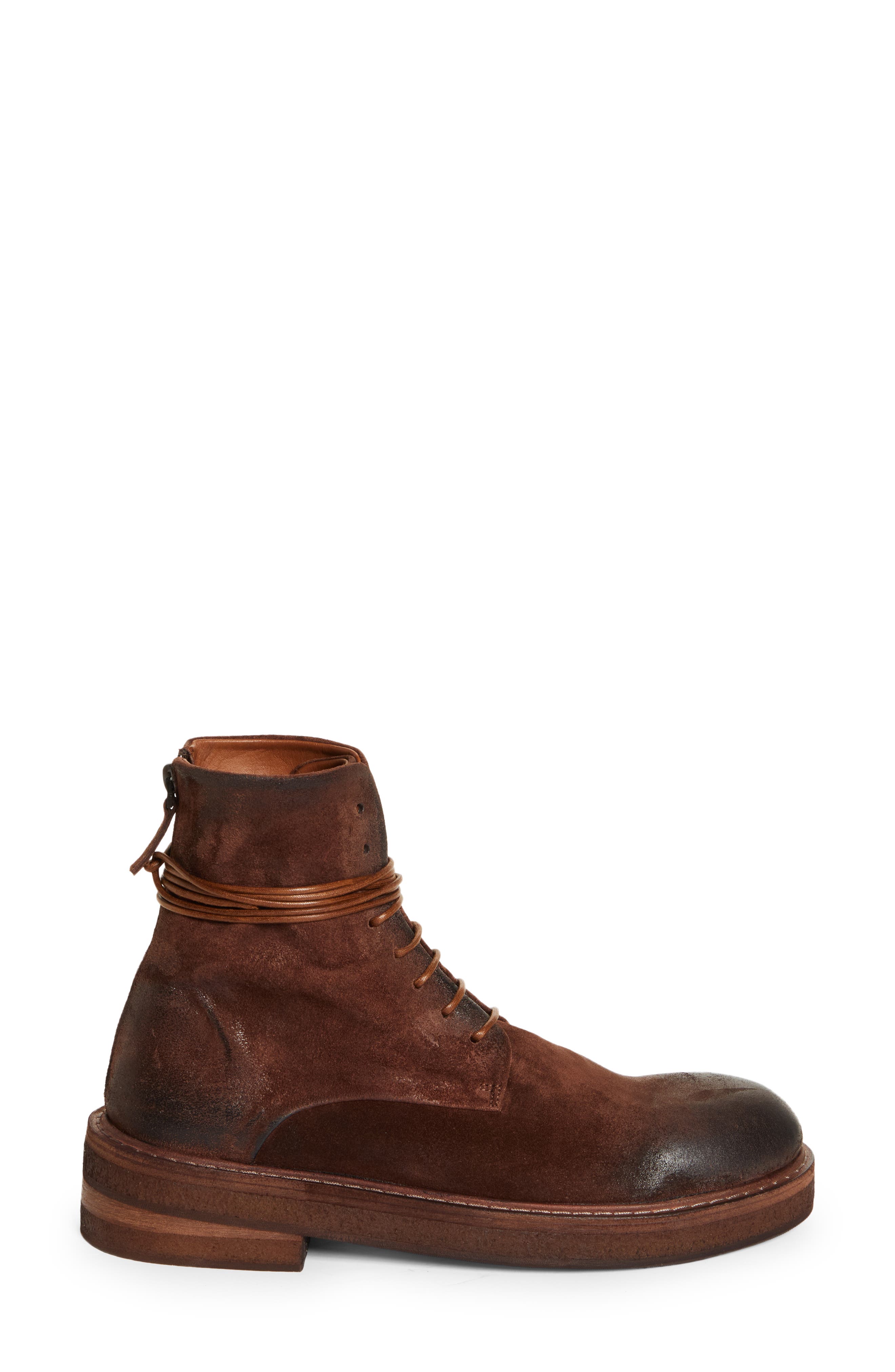 MARSELL Parrucca Polacco Boot, Alternate, color, PELLE ROVESCIO BARK