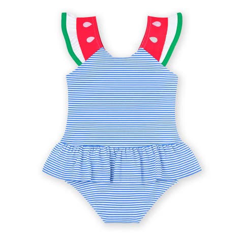 Seersucker Swimsuit with Watermelon (Toddler, Little Kid)