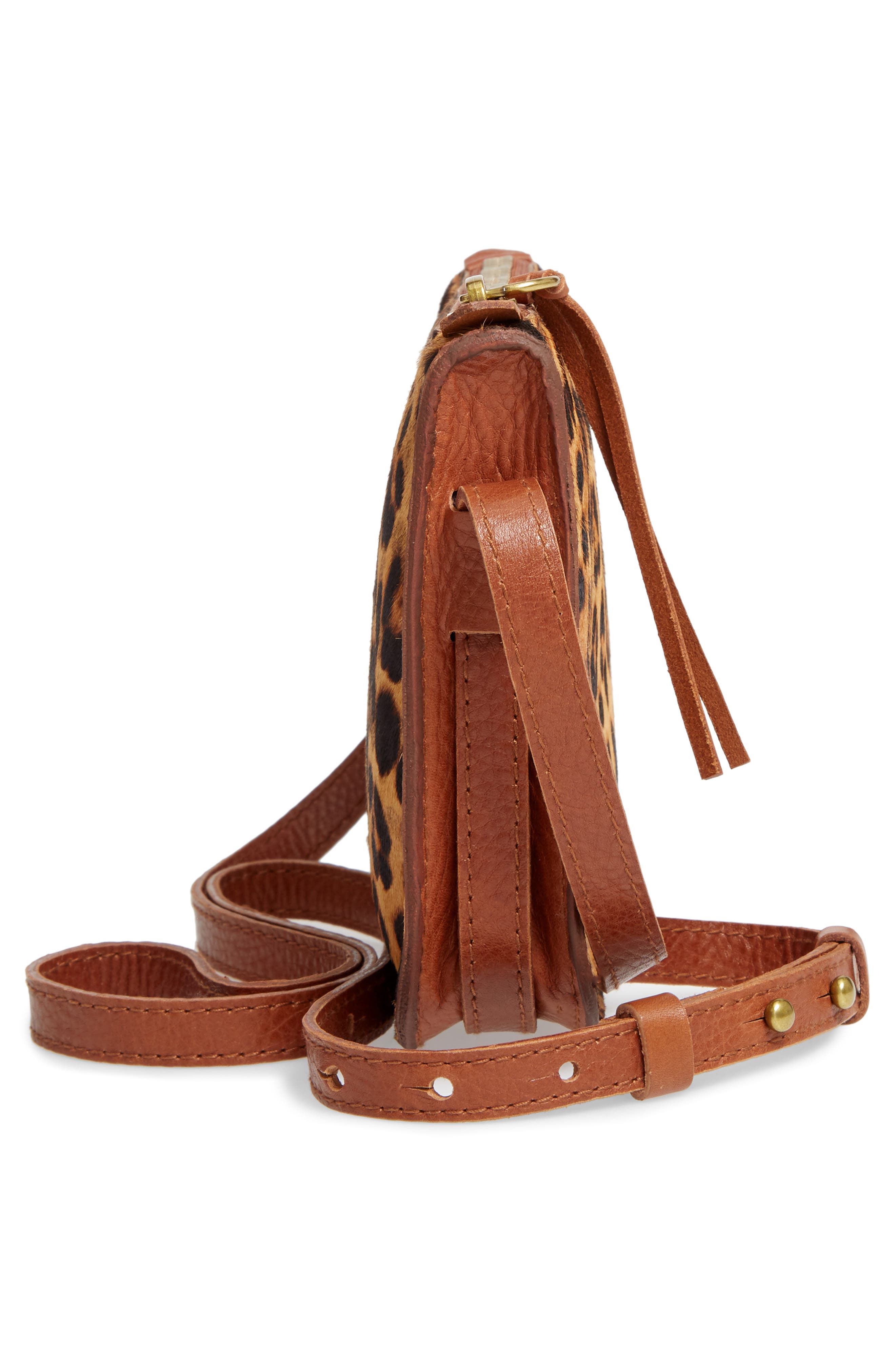 Madewell The Simple Genuine Calf Hair Crossbody Bag, Alternate, color, 