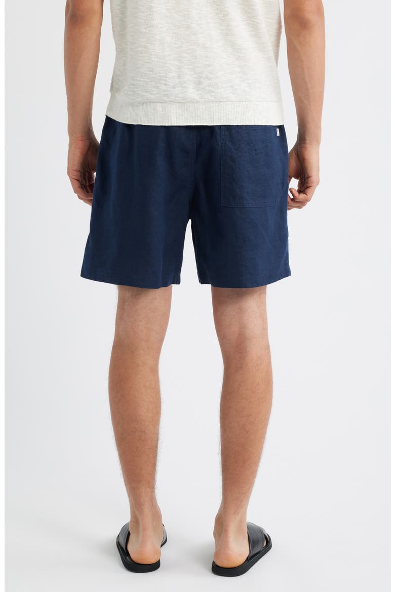 1454 Gregor Linen Drawstring Shorts, Alternate, color, NAVY BLUE