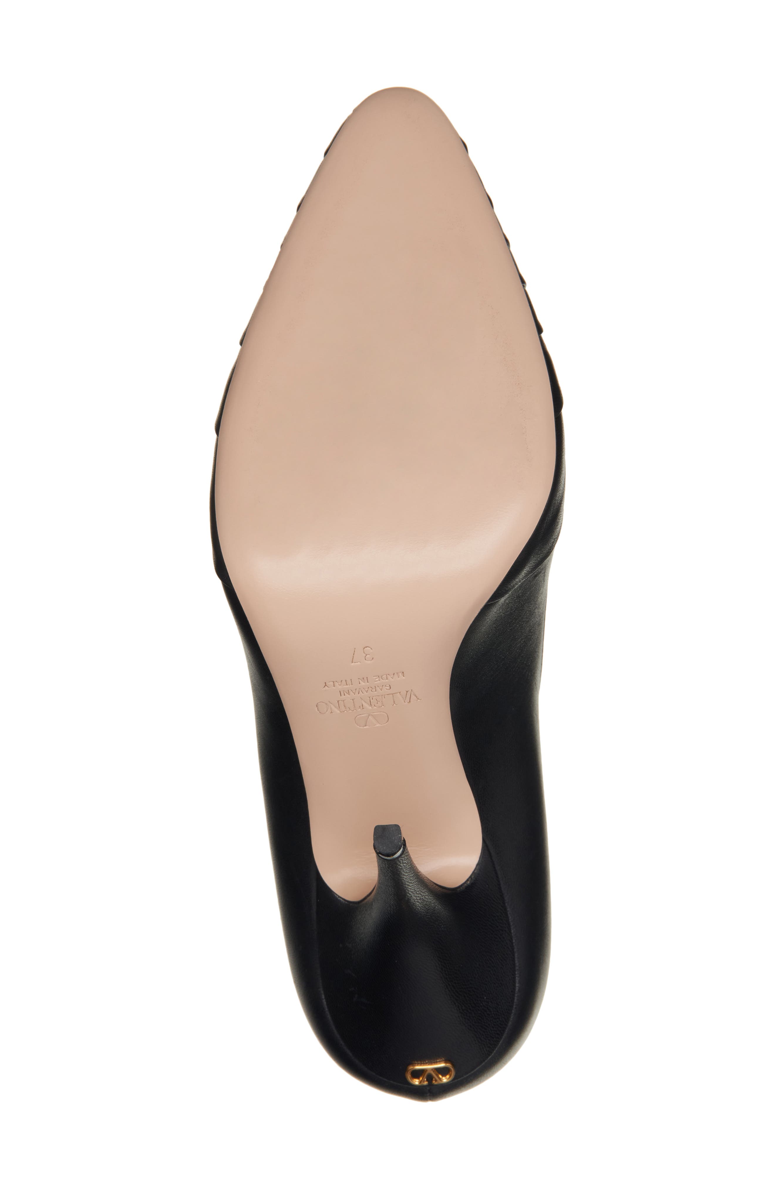 Valentino Garavani Panther Pointed Toe Pump, Alternate, color, 0No Nero