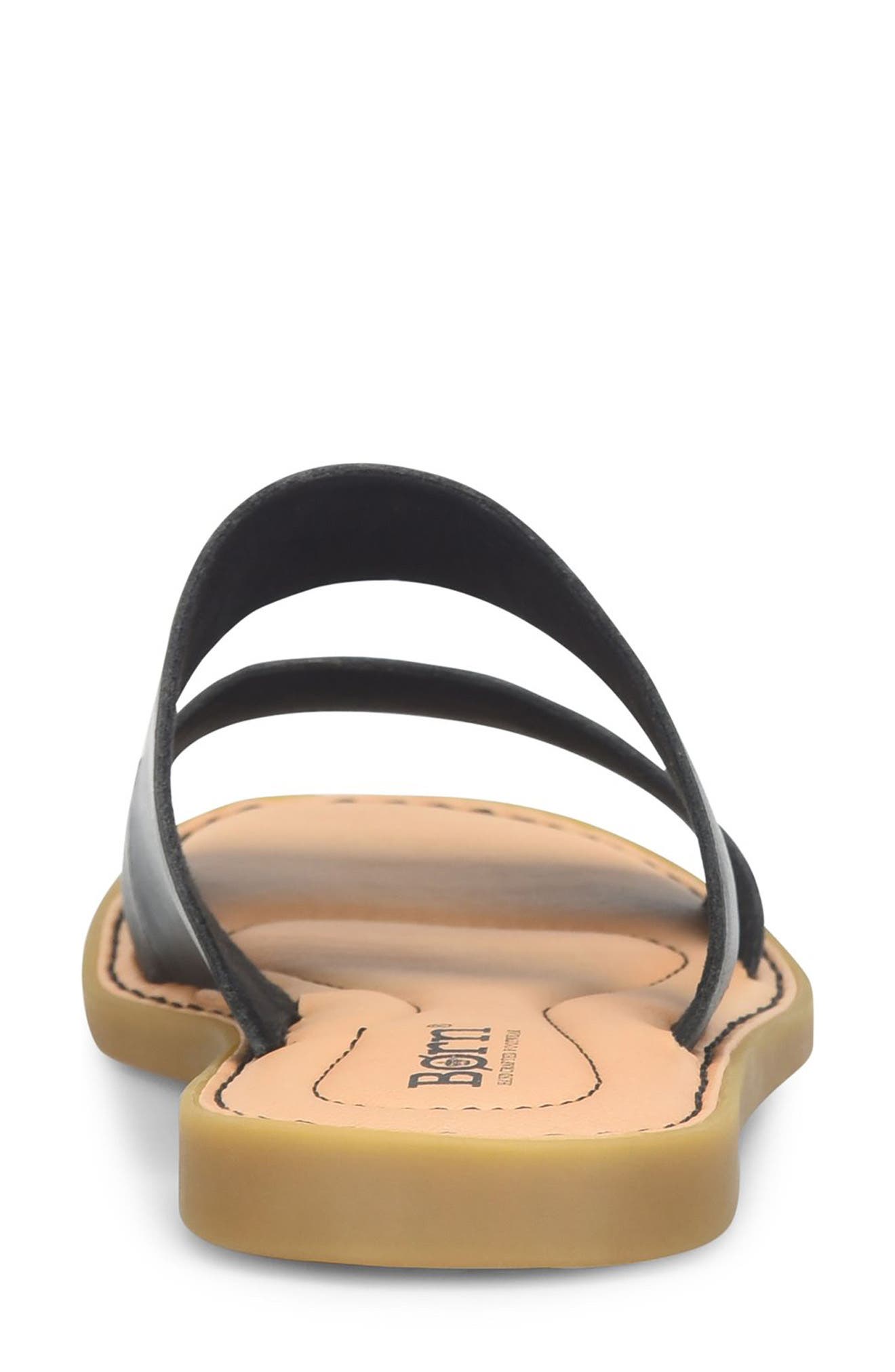 Børn Mika Sandal, Alternate, color, Black Leather