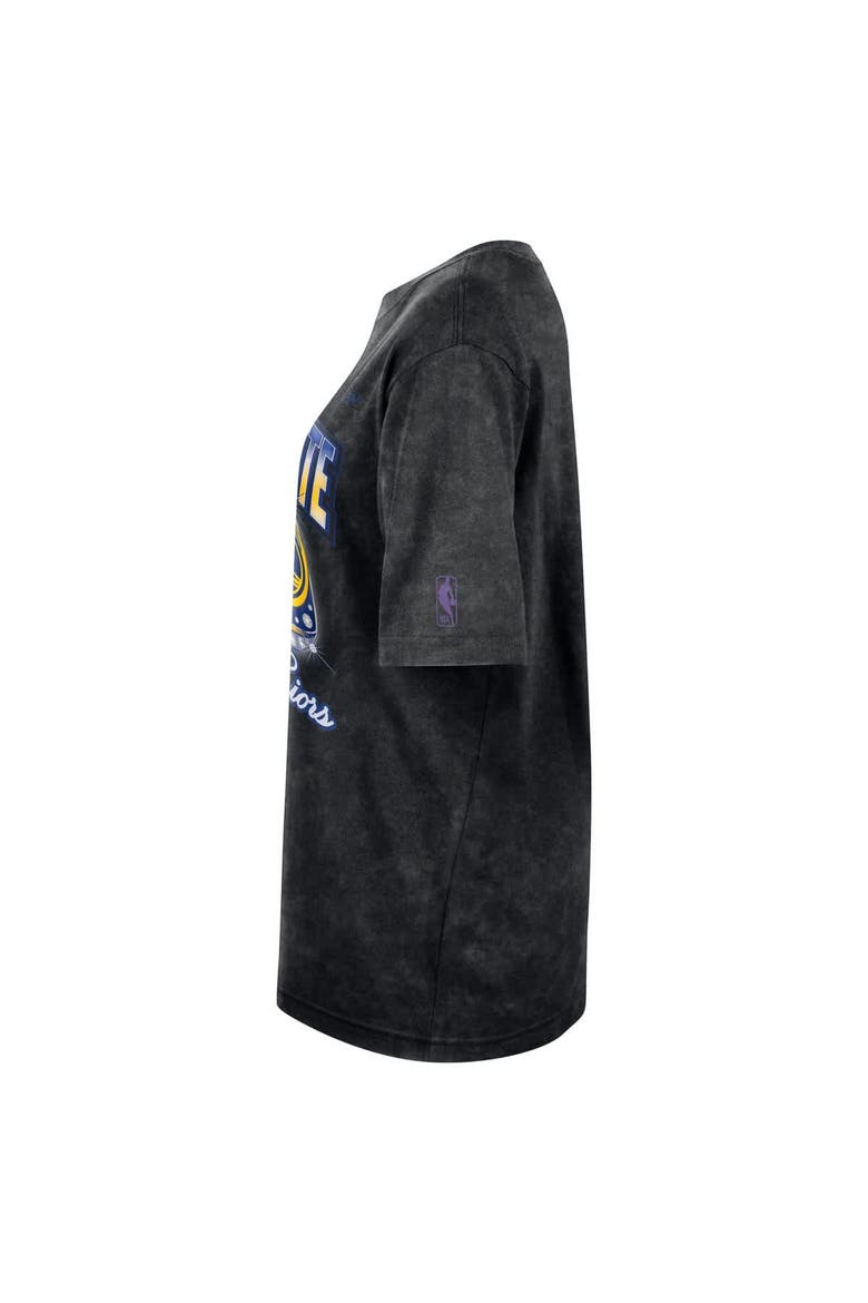Women's Nike Black Golden State Warriors Courtside Original Content Vintage Washed Boyfriend T-Shirt, Alternate, color, Black