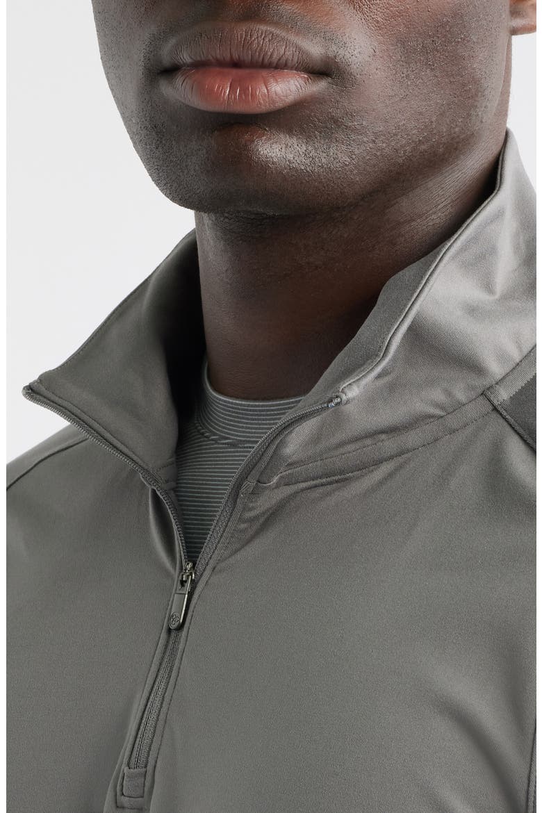 Live In Performance Quarter Zip Pullover, Alternate, color, GREY PEWTER
